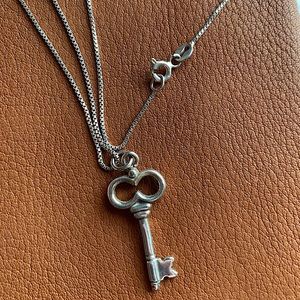 Sterling Silver Key Necklace